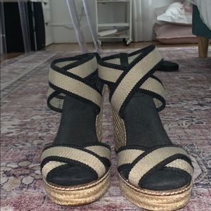Tory Burch weaved wedges